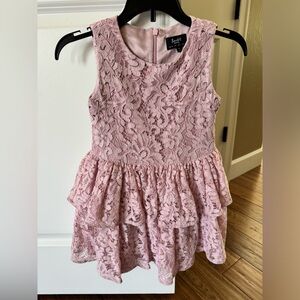 Bardot Junior size 6 Dusty Pink Lace Dress